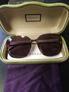Gucci Women's Purple Gradient Aviator Sunglasses